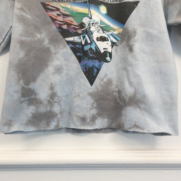 NASA Kennedy Space Center Cropped Tie-Dye Sweatshirt – Women’s Small - Picture 4 of 7